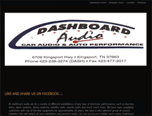 Tablet Screenshot of dashboardaudio.com